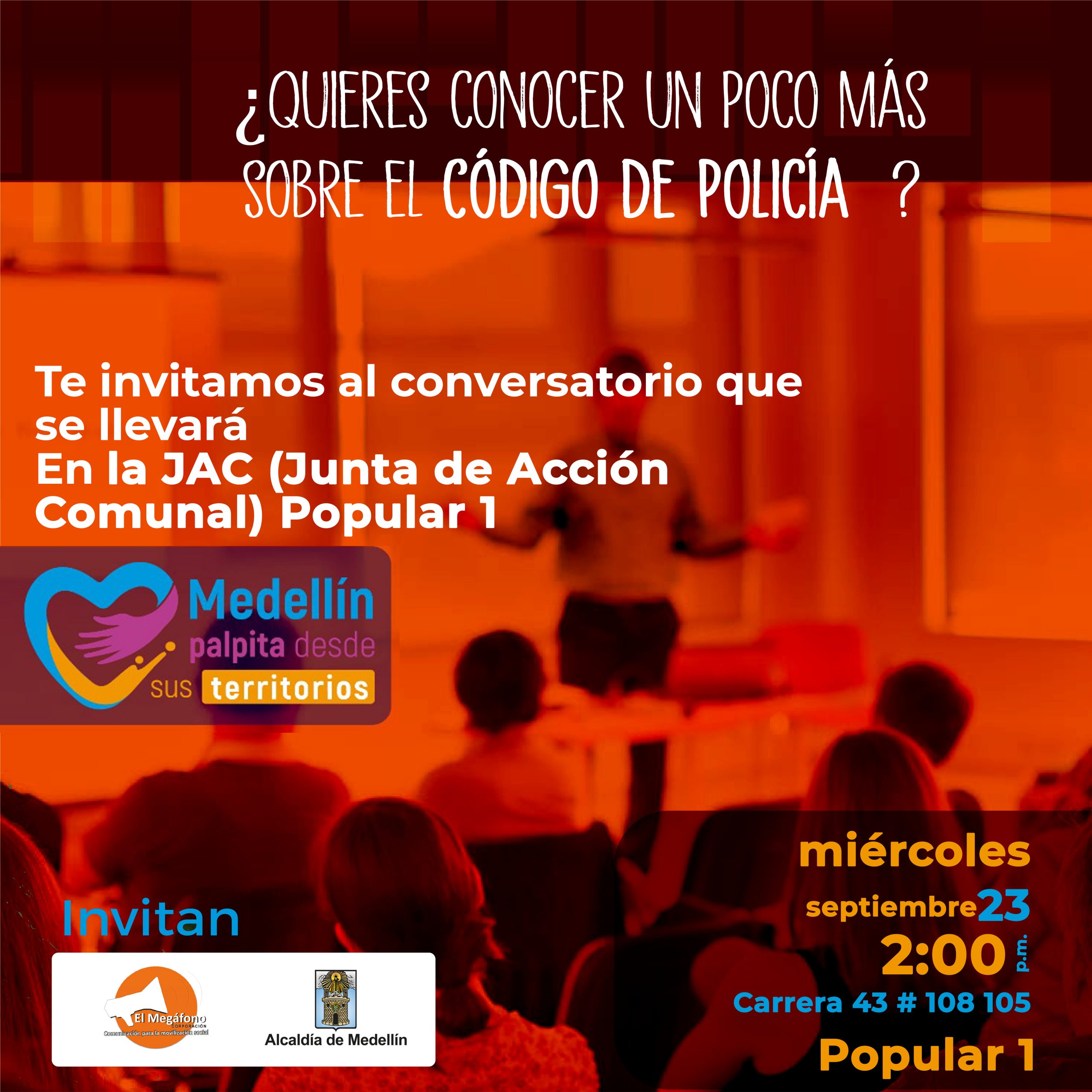 Conoce más sobre el Código de Policía ComunaPopular